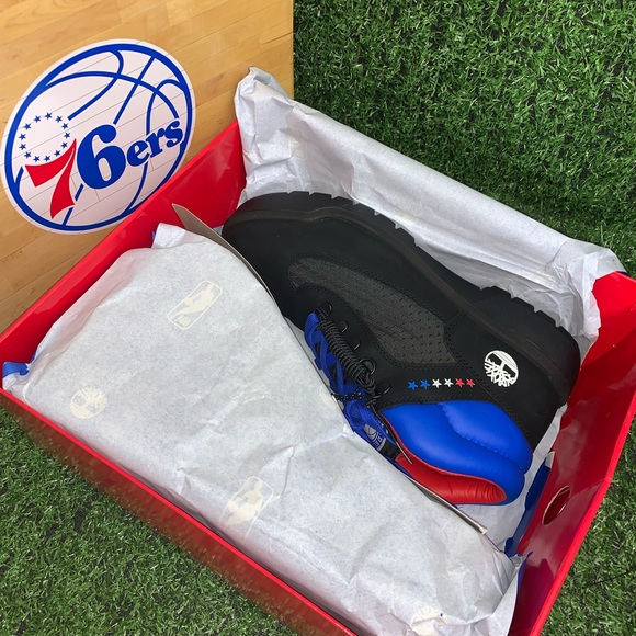 🆕 MEN'S TIMBERLAND X NBA 76ERS WATERPROOF FIELD BOOT - Picture 11 of 11